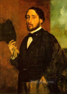 Edgar Degas Painting - Autorretrato Edgar Degas